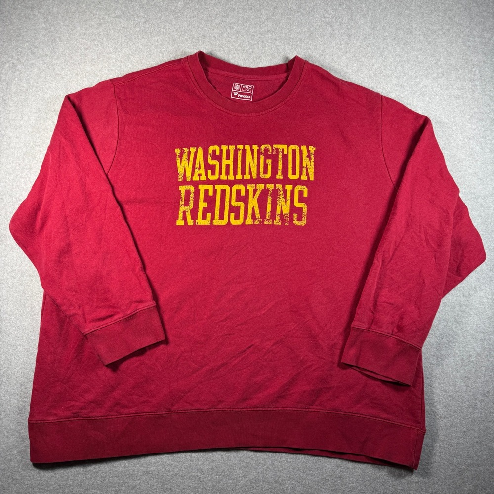 Washington Football Team NFL Sweatshirt Burgundy Fanatics Pro Line (Old Logo)